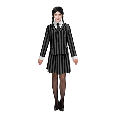 Adult Wednesday School Uniform Halloween Costume (Medium)