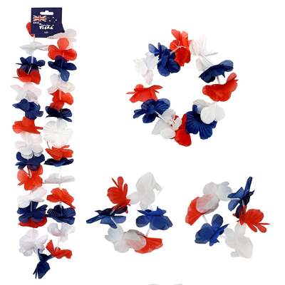 Aussie Floral Costume Accessory Set Red Blue White (Pk 1)