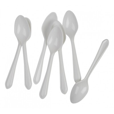 White Superior Dessert Spoons Pk 50 