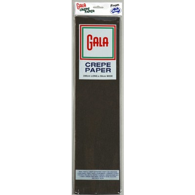 Crepe Paper Gala 240x50cm Black Pk1 