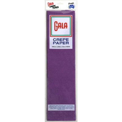 Crepe Paper Gala 240x50cm Purple Pk1 