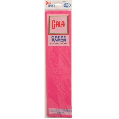Crepe Paper Gala 240x50cm Cerise Hot Pink Pk1 