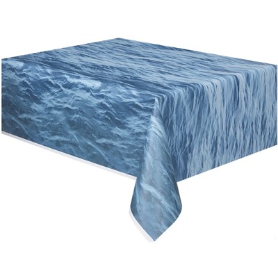 Blue Ocean Waves Tablecover (1.37 x 2.74m) Pk1 