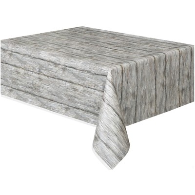Rustic Wood Tablecover (1.37 x 2.74m) Pk1 