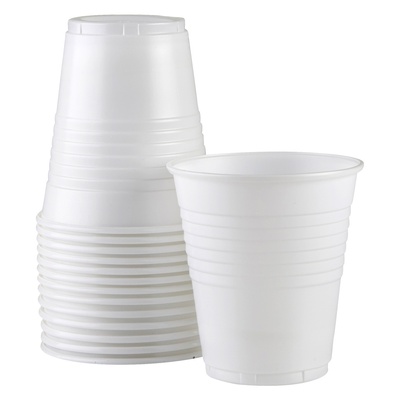 185ml White Plastic Cups Pk 1000 