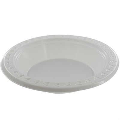 White Plastic Bowls - Medium 17.2cm Pk50 