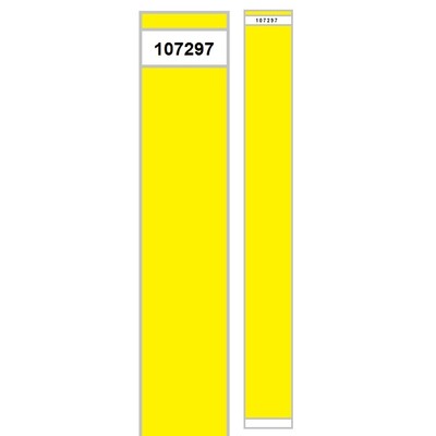 Neon Yellow TYVEK Paper Wristbands Pk 100