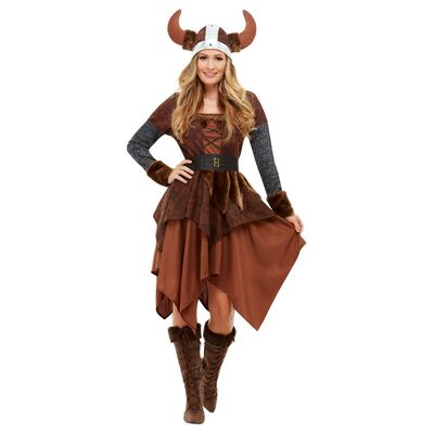 Adult Viking Barbarian Queen Costume (Medium, 12-14) Pk 1