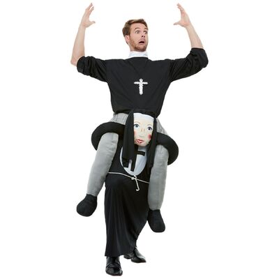 Adult Nun Piggy Back Costume (One Size) Pk 1