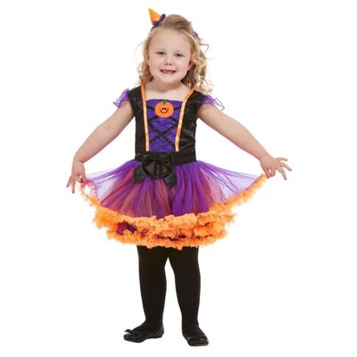 Toddler Pumpkin Witch Halloween Costume (3-4 Yrs) Pk 1