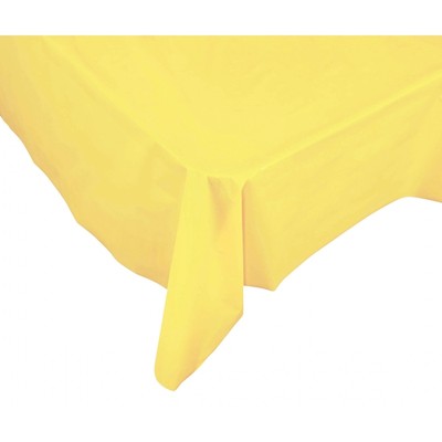 Canary Yellow Rectangular Party Tablecover Pk 1