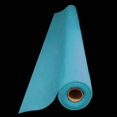 Electric Blue Plastic Tablecover Roll (1.2m x 30m) Pk 1
