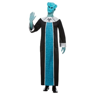 Adult Alien Lord Robe & Mask Costume (Large)