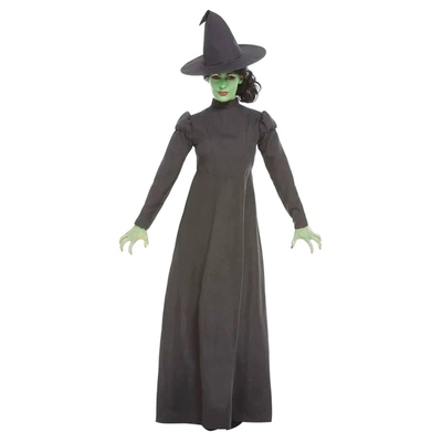 Adult Black Wicked Witch Halloween Costume (Medium, 12-14)