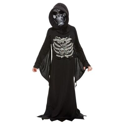 Child Skull Reaper Halloween Costume (Medium, 7-9 Yrs)