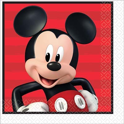 Mickey Mouse 2 Ply Lunch Napkins Pk 16