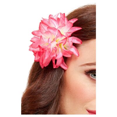 Pink Tropical Flower Hair Clip Pk 1