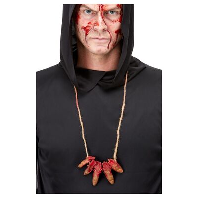 Halloween Severed Fingers on String Necklace