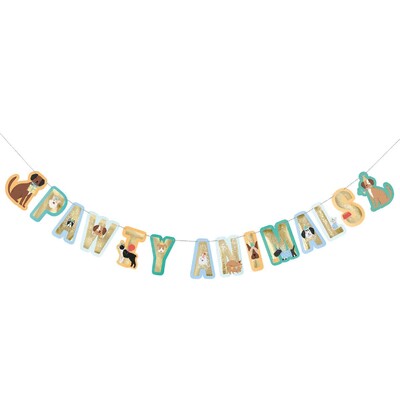 Pawty Animals Dog Letter Banner Decoration