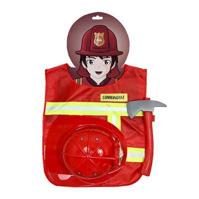 Child Firefighter Costume Set - Vest, Helmet & Axe