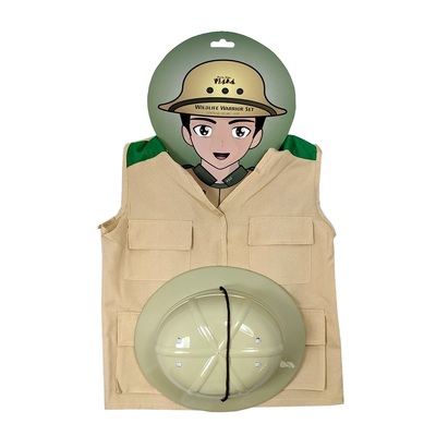 Child Wildlife Warrior Safari Costume Set - Vest, Helmet (Pk 1)