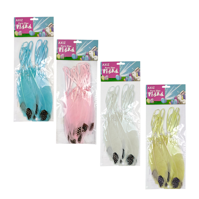 Hanging Easter Feathers Assorted Colours (Pk 40)