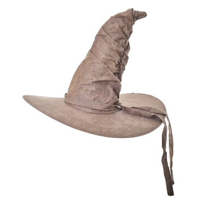Brown Plush Witch Wizard Hat Pk 1