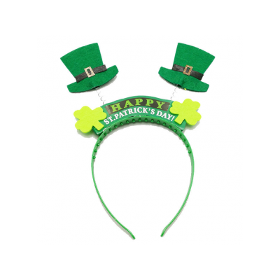 St Patricks Day Head Bopper Top Hat & Clovers Pk 1