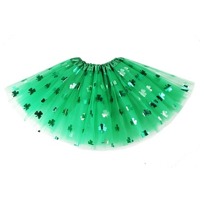 Adult Green St Patricks Day Shamrock Tutu Skirt