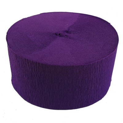 Jumbo Purple Crepe Paper Streamer - 30m (Pk 1)