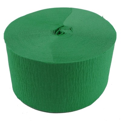 Jumbo Emerald Green Crepe Paper Streamer 30m Pk1 