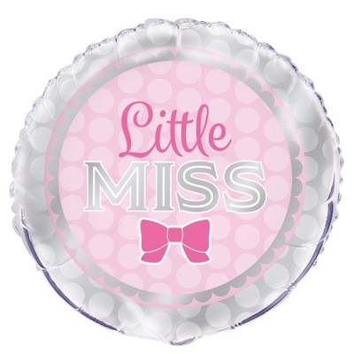 Little Miss Pink 18in. Foil Balloon Pk 1