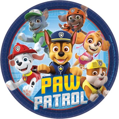 Paw Patrol Paper Plates 7in Pk 8