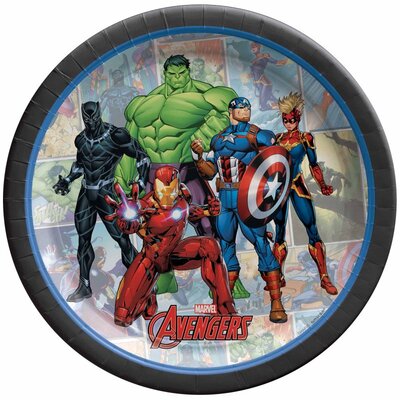 Avengers Paper Plates 17.5cm (Pk 8)