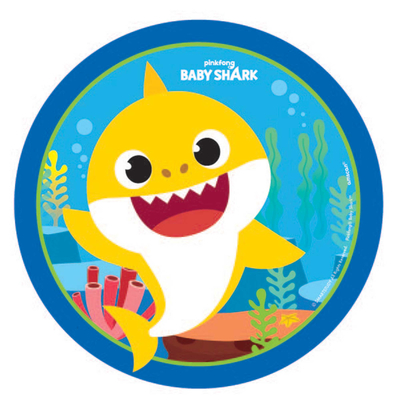 Baby Shark 7in Paper Plates (Pk 8)