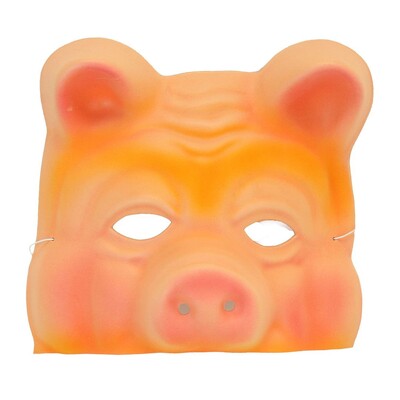 Adult Chinless Pig EVA Mask | Soft Animal Costume Mask for Adults & Kids