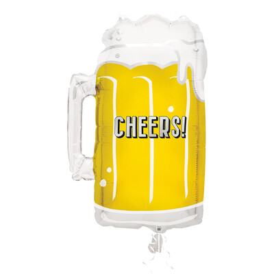 Beer Mug Foil Supershape Balloon (21in, 53cm) Pk 1