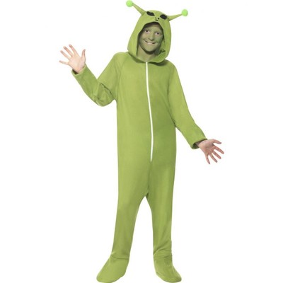 Child Alien One Piece Suit Costume (Large, 10-12 Years)