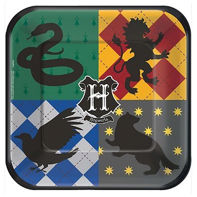 Harry Potter 9in. Square Paper Plates Pk 8