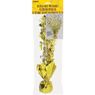 Glitz Gold Stars Centrepiece Weight and Spray Pk 1 