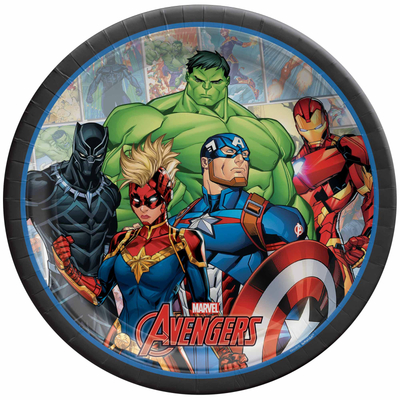 Avengers Paper Plates 9in (Pk 8)