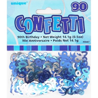 90 Glitz Blue & Silver Confetti Pk 1