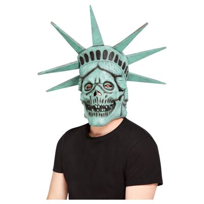 Halloween Full Head Statue of Liberty Skull Latex Mask