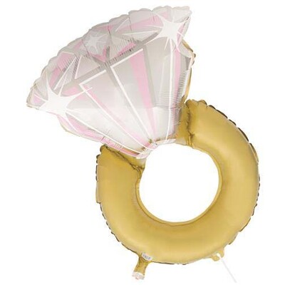 Diamond Engagement Ring Foil Supershape Balloon (32in.) Pk 1
