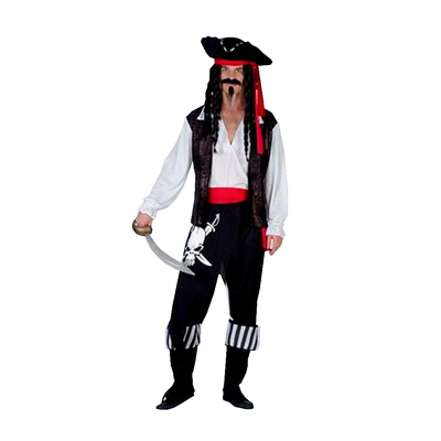 Adult Mens Pirate Captain Costume (Medium)