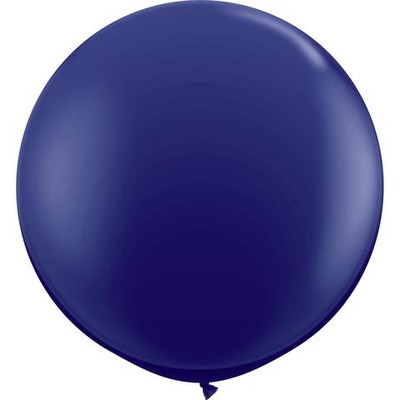 Navy 36in/90cm Standard Latex Balloons Pk 2