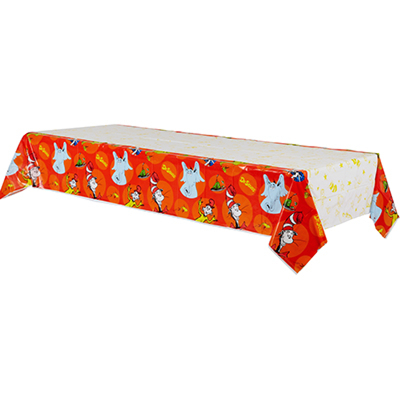 Dr Seuss Plastic Tablecover 137 x 243cm (Pk 1)