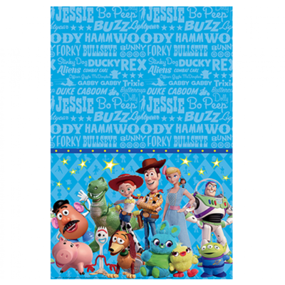 Toy Story 4 Plastic Tablecover (137cm x 243cm) Pk 1