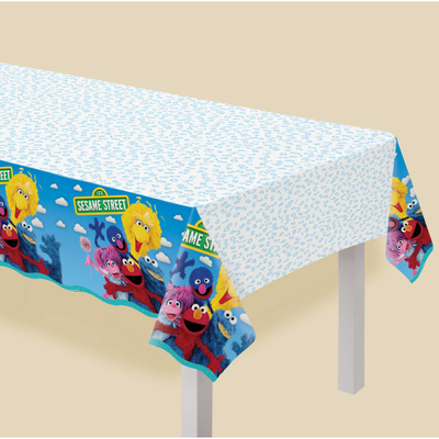 Sesame Street Plastic Tablecover 243x137cm (Pk 1)