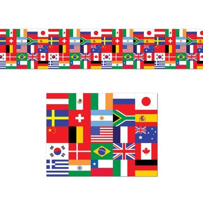 International Flag Decorating Material (46cm x 762cm) Pk 1